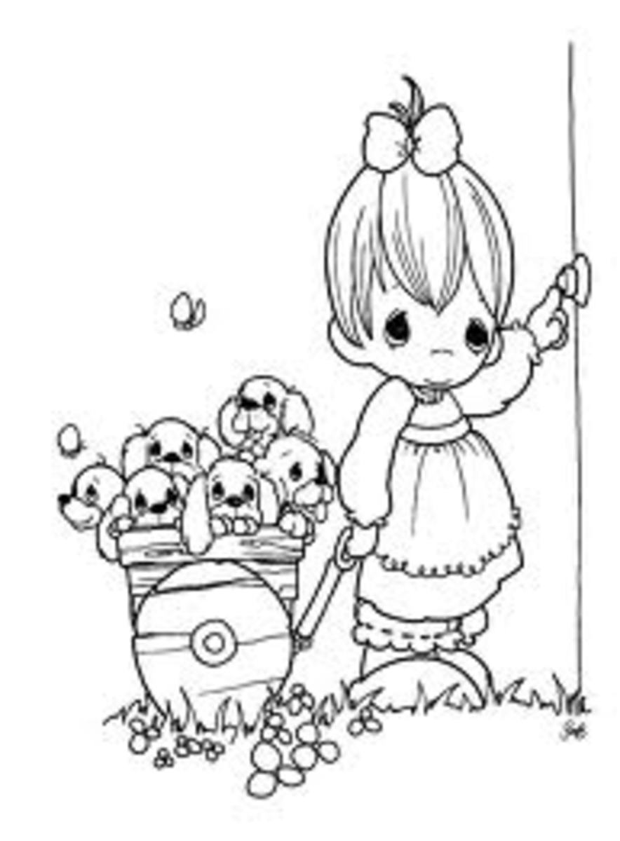 140+ Precious Moments Coloring Pages for Sweet Moments 55