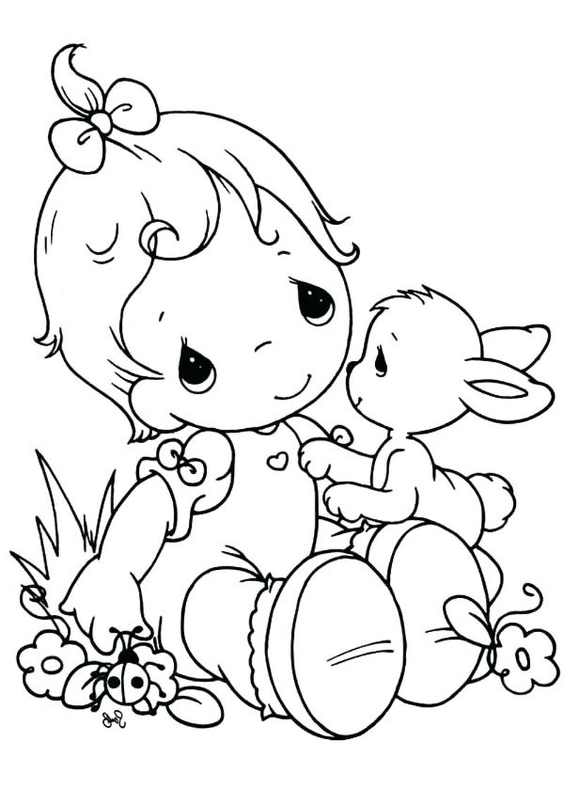 140+ Precious Moments Coloring Pages for Sweet Moments 59