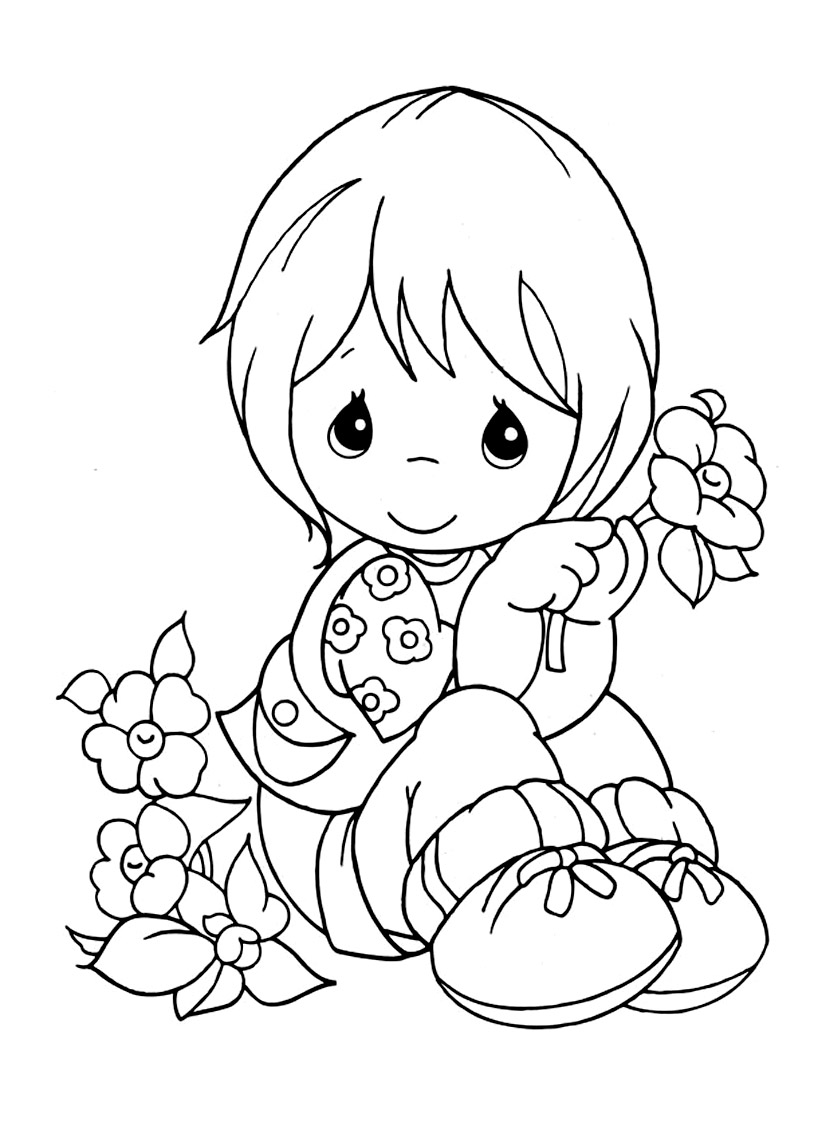 140+ Precious Moments Coloring Pages for Sweet Moments 61