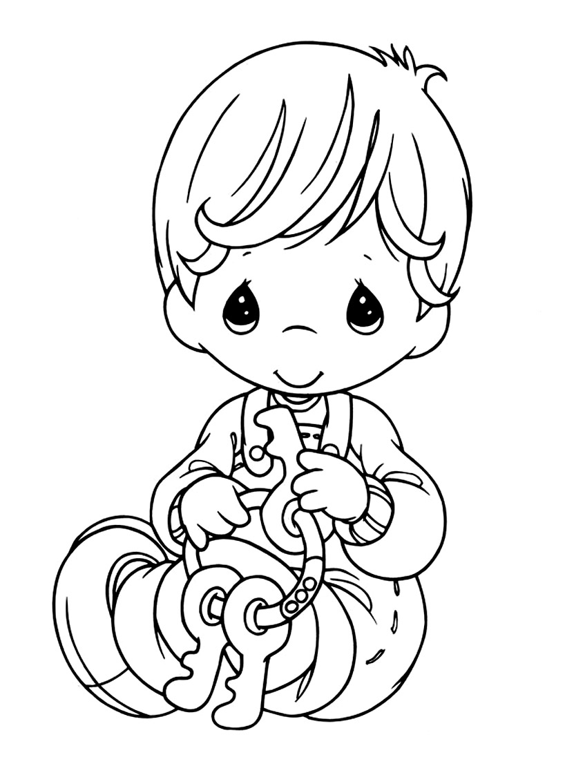 140+ Precious Moments Coloring Pages for Sweet Moments 62