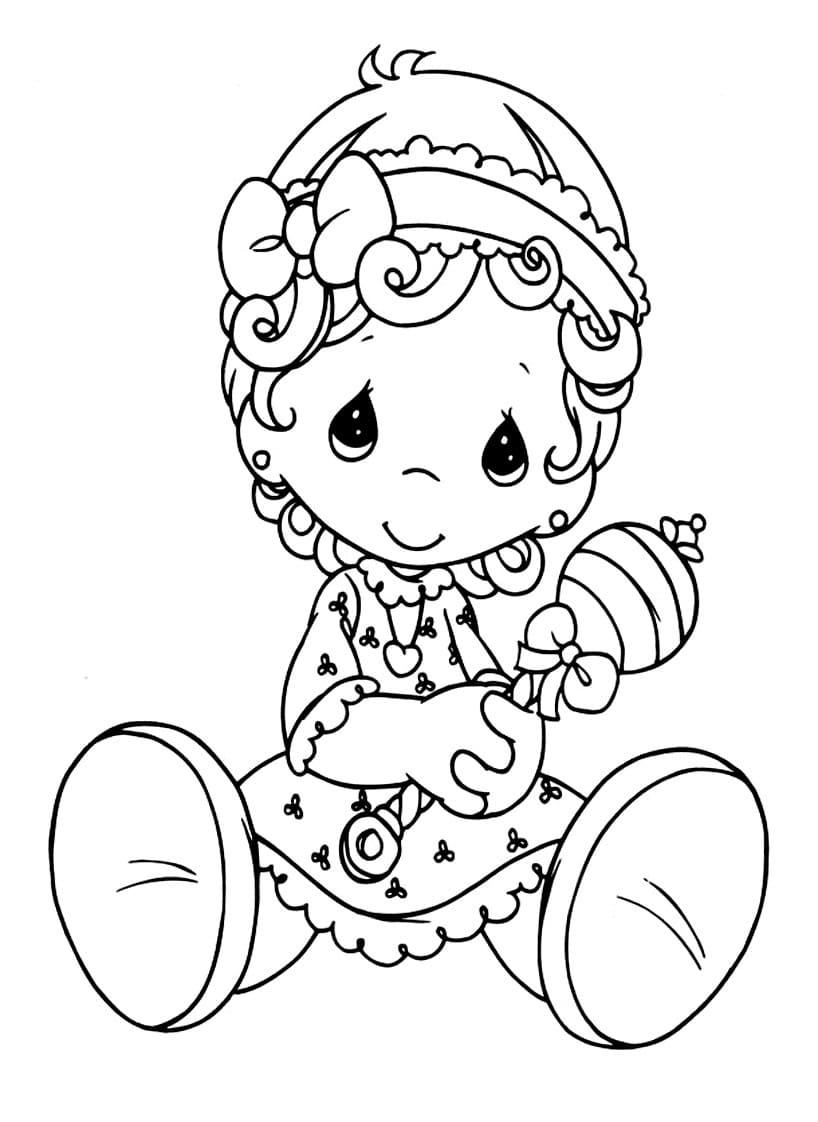 140+ Precious Moments Coloring Pages for Sweet Moments 70