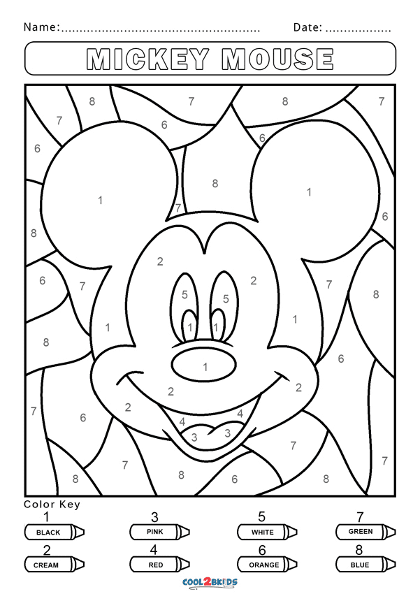 145+ Stitch Coloring by Number Printable 94