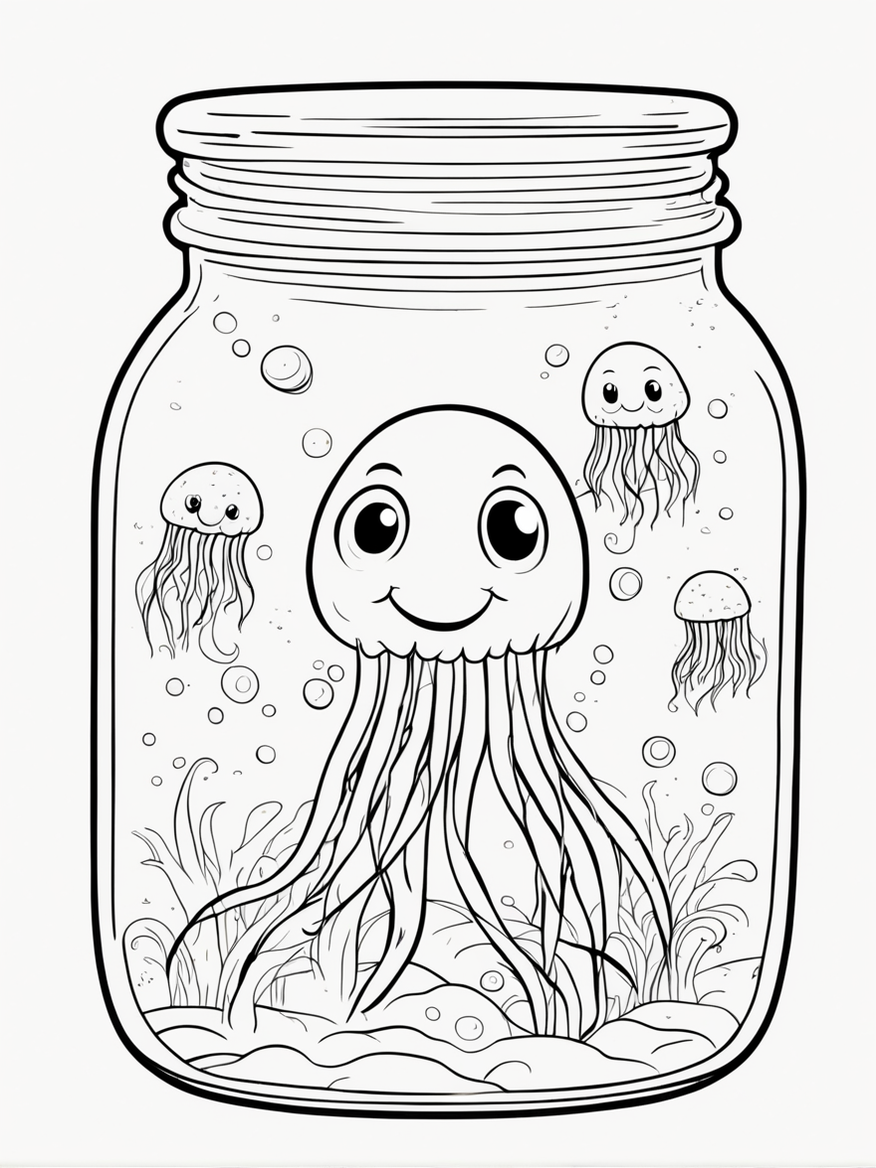 150+ Jellyfish Coloring Page Designs: Underwater Adventure 115