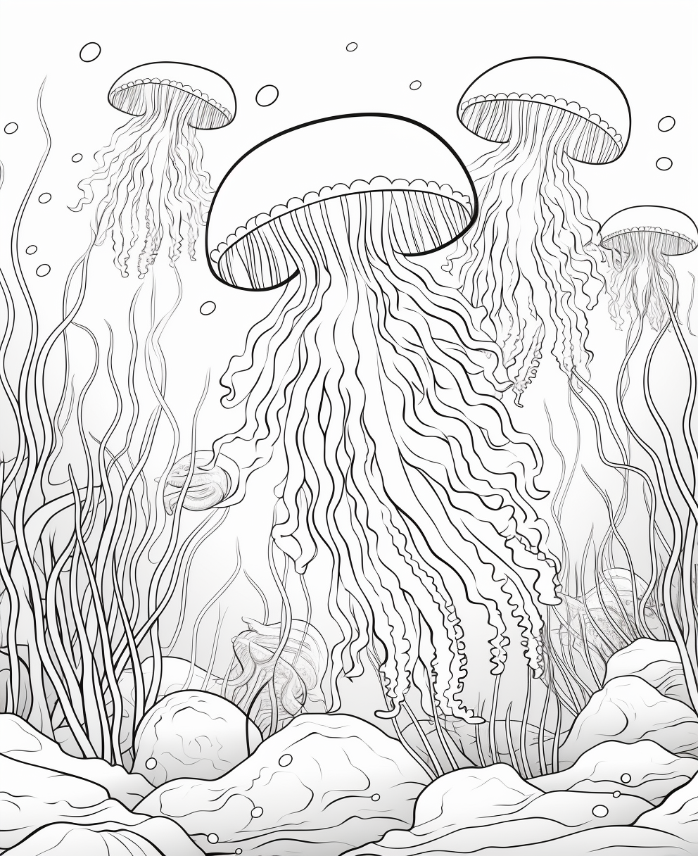 150+ Jellyfish Coloring Page Designs: Underwater Adventure 126