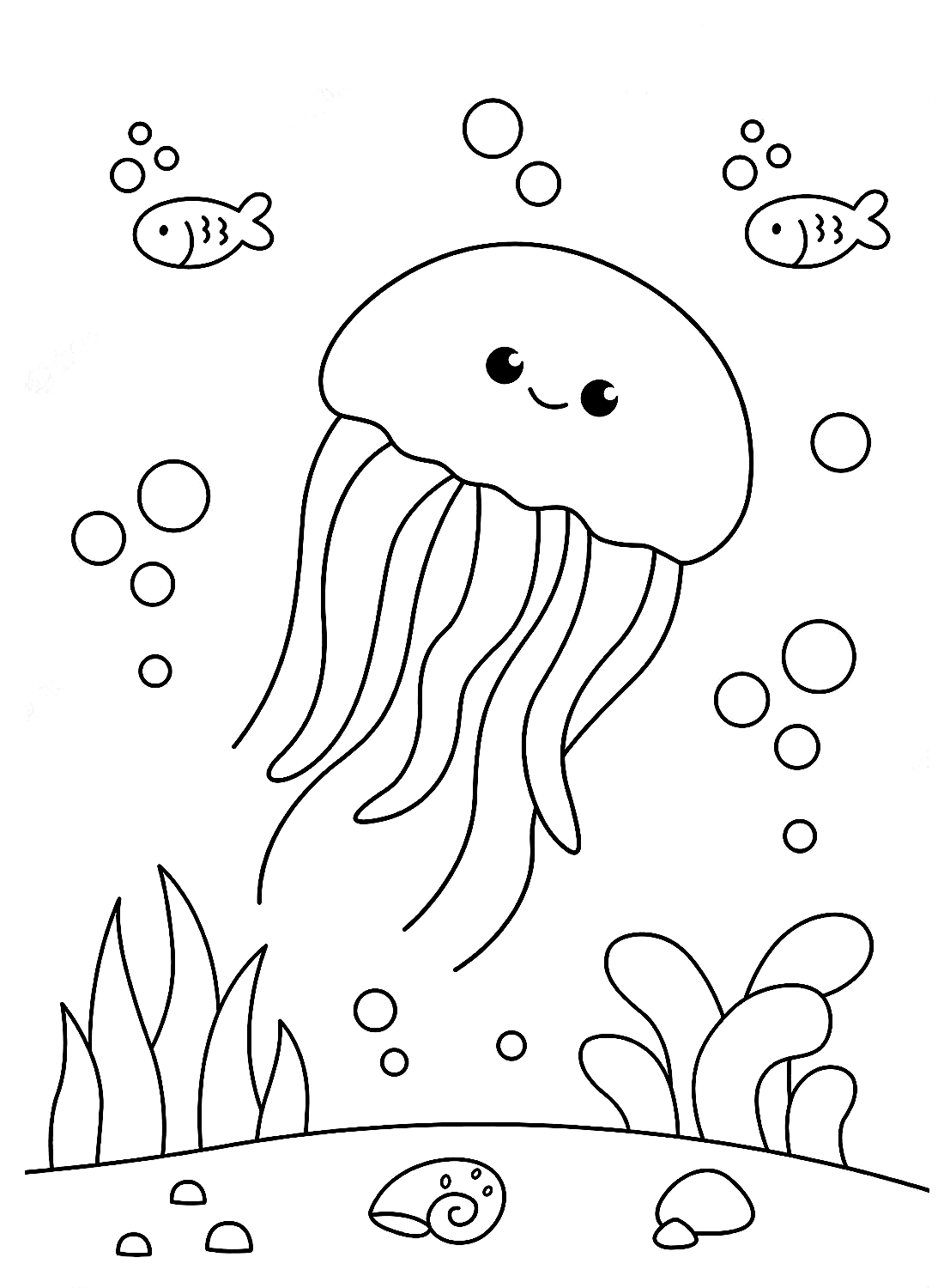 150+ Jellyfish Coloring Page Designs: Underwater Adventure 135