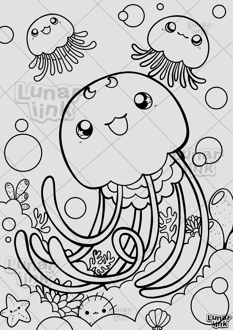 150+ Jellyfish Coloring Page Designs: Underwater Adventure 14