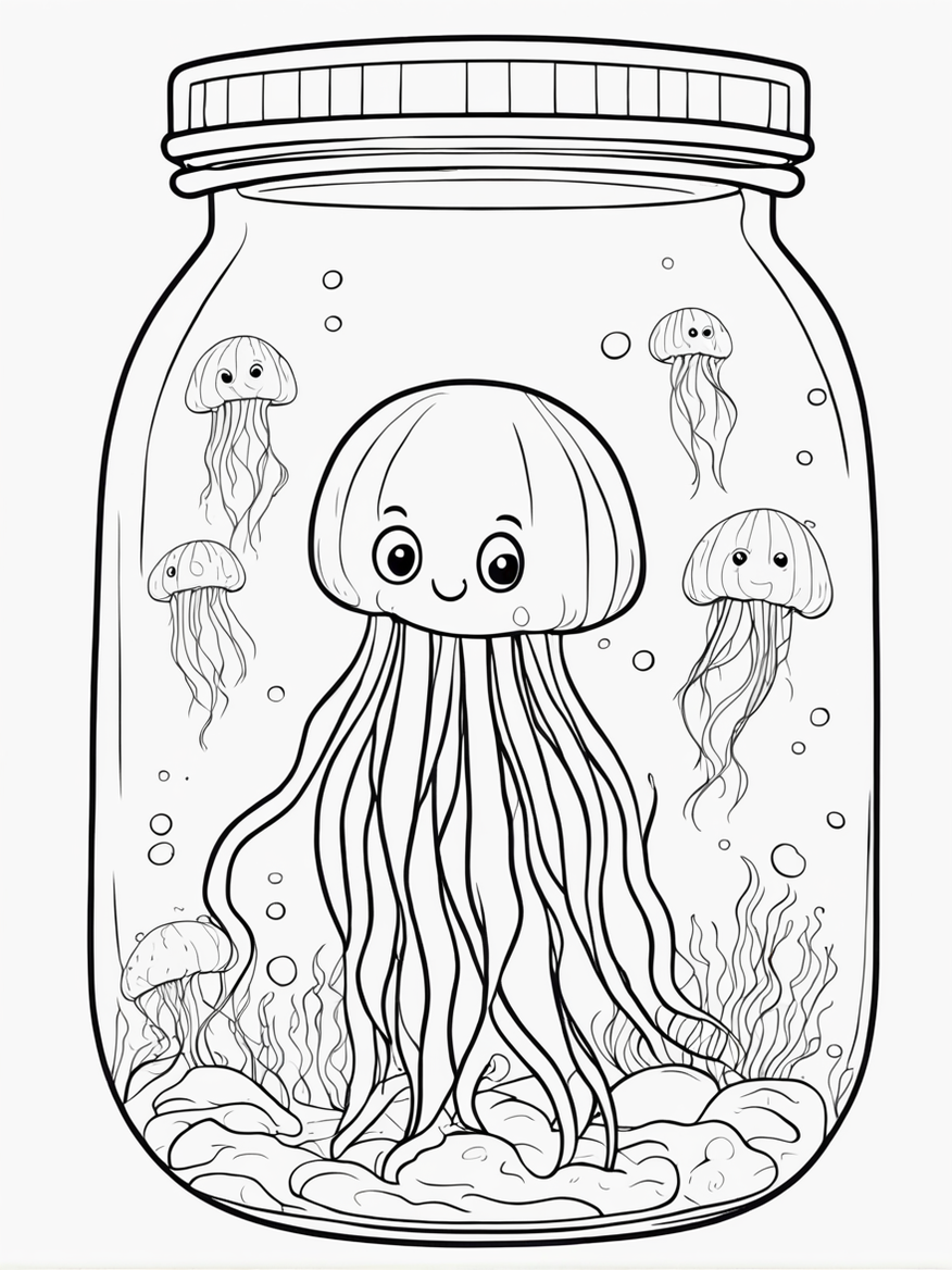 150+ Jellyfish Coloring Page Designs: Underwater Adventure 140