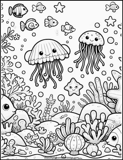 150+ Jellyfish Coloring Page Designs: Underwater Adventure 21