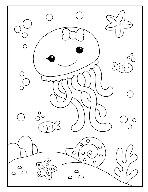 150+ Jellyfish Coloring Page Designs: Underwater Adventure 3