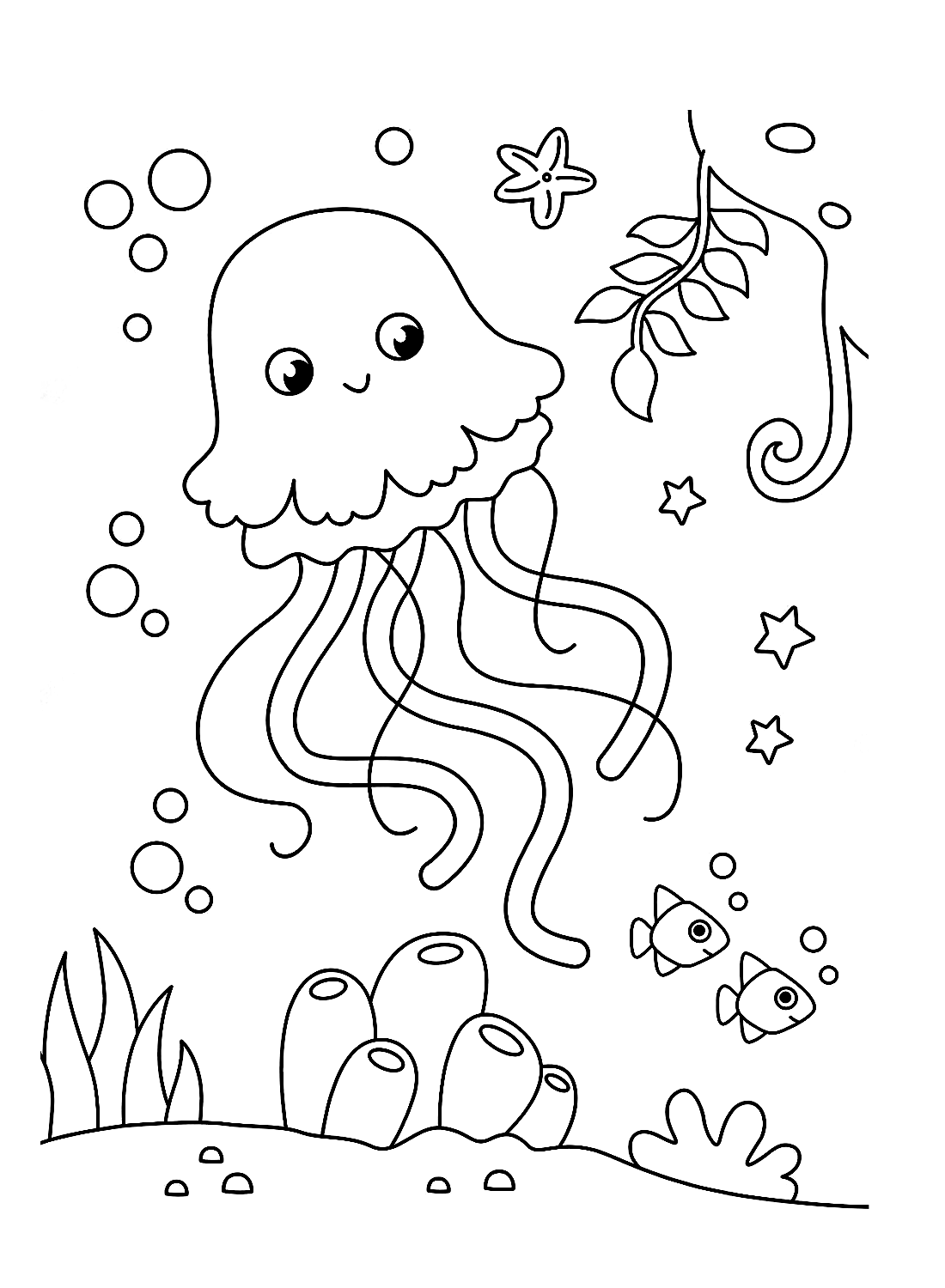 150+ Jellyfish Coloring Page Designs: Underwater Adventure 33