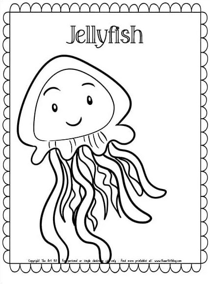 150+ Jellyfish Coloring Page Designs: Underwater Adventure 41