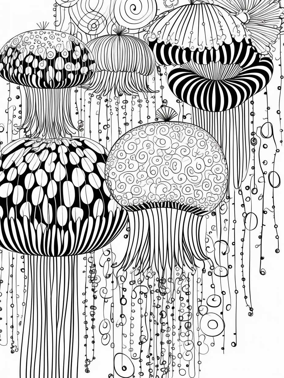 150+ Jellyfish Coloring Page Designs: Underwater Adventure 58