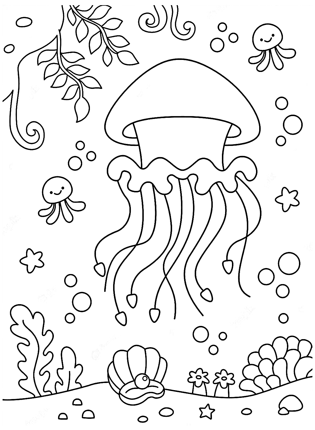 150+ Jellyfish Coloring Page Designs: Underwater Adventure 80