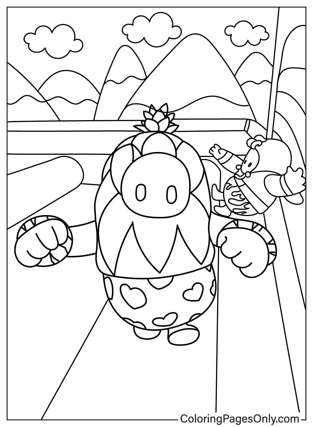 150 Printable Fall Guys Coloring Pages 136