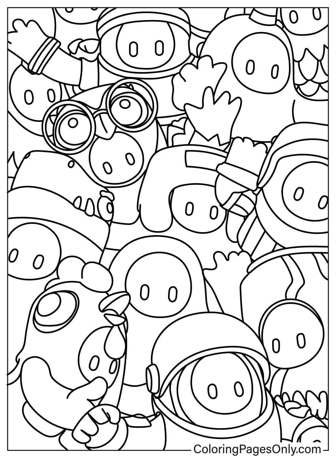 150 Printable Fall Guys Coloring Pages 59