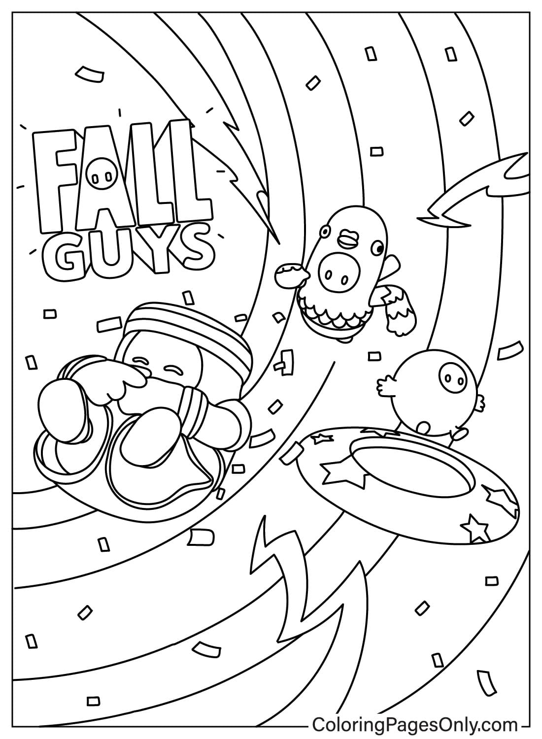 150 Printable Fall Guys Coloring Pages 96