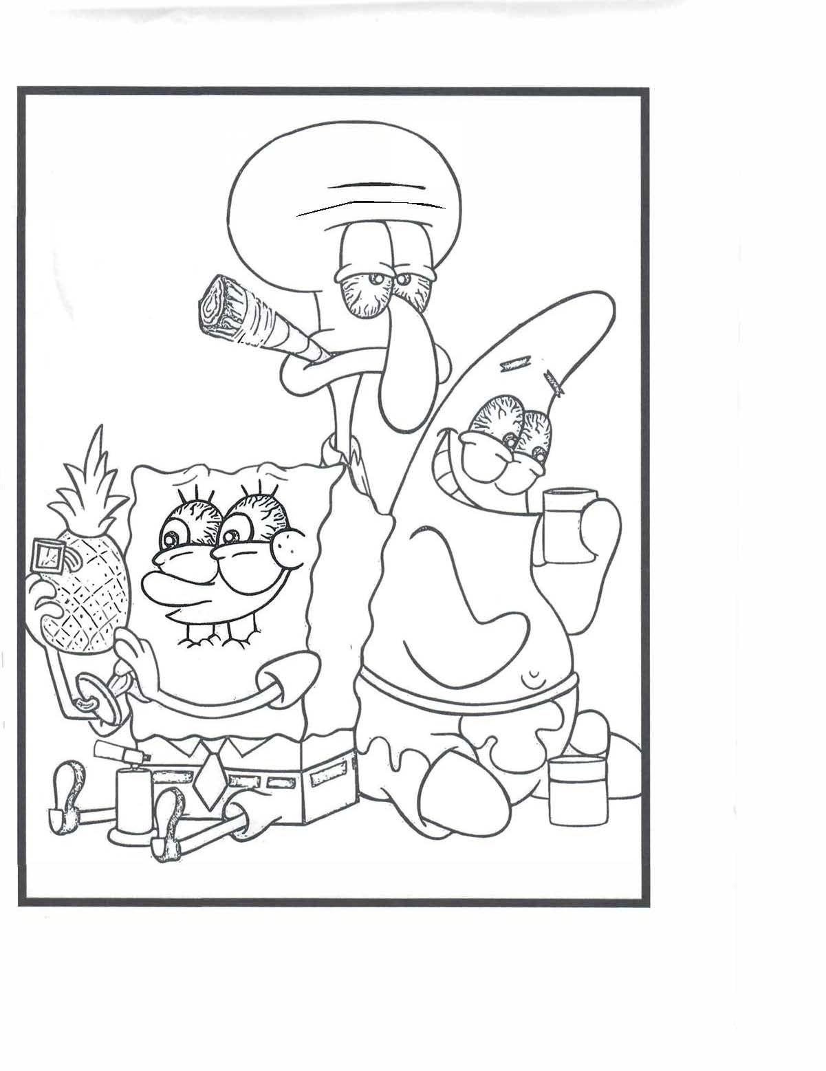 170+ Collage 90's Cartoon Coloring Pages Printable 4