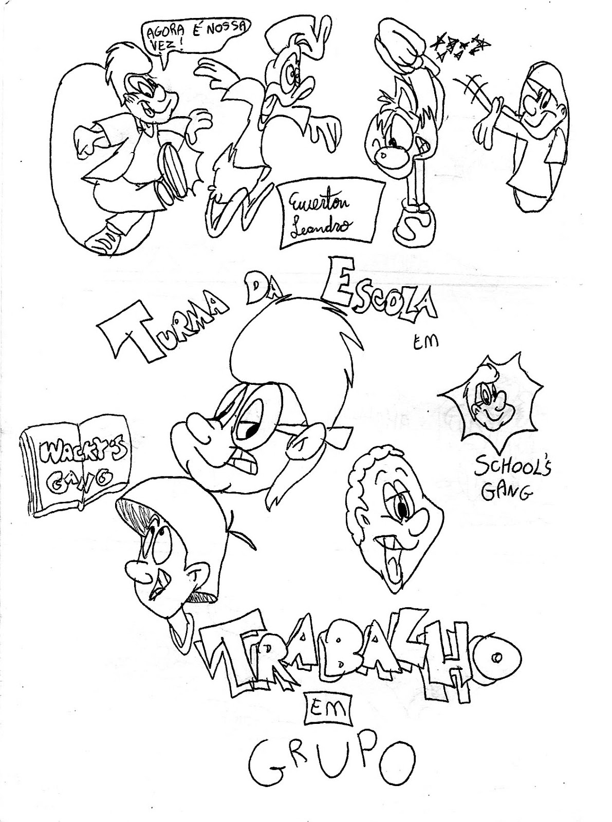 170+ Collage 90's Cartoon Coloring Pages Printable 75