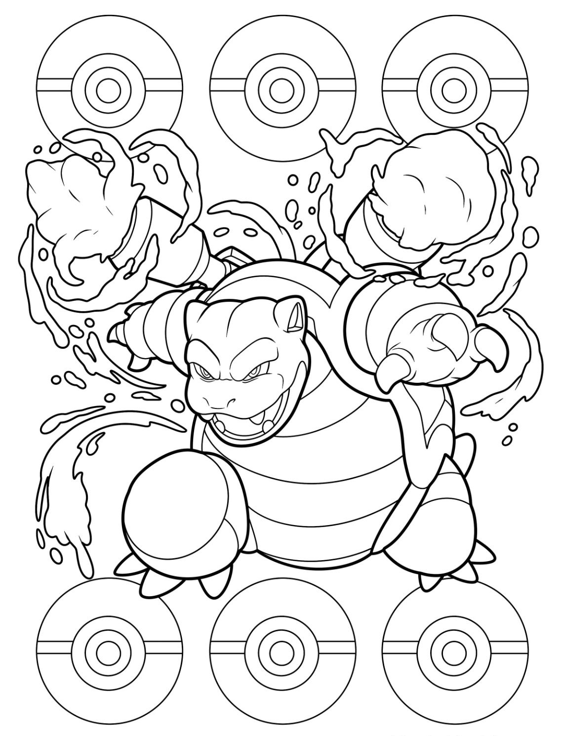 171+ Mega Pokemon Coloring Pages Printable 109