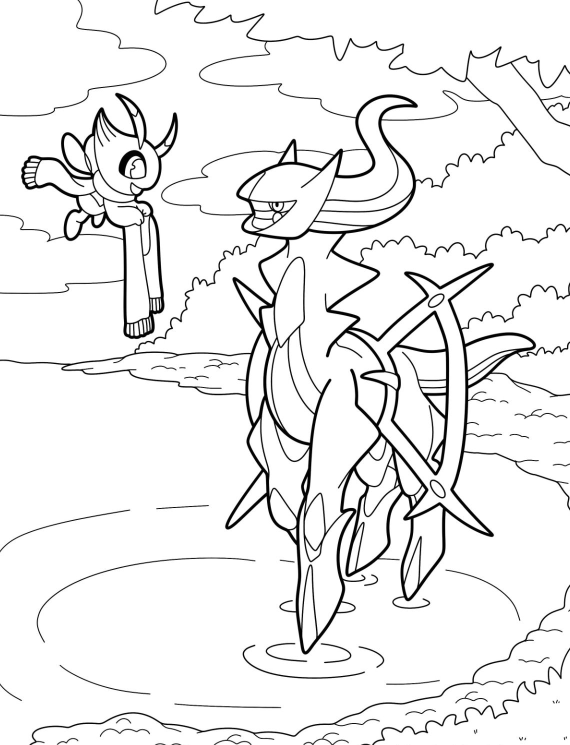 171+ Mega Pokemon Coloring Pages Printable 111