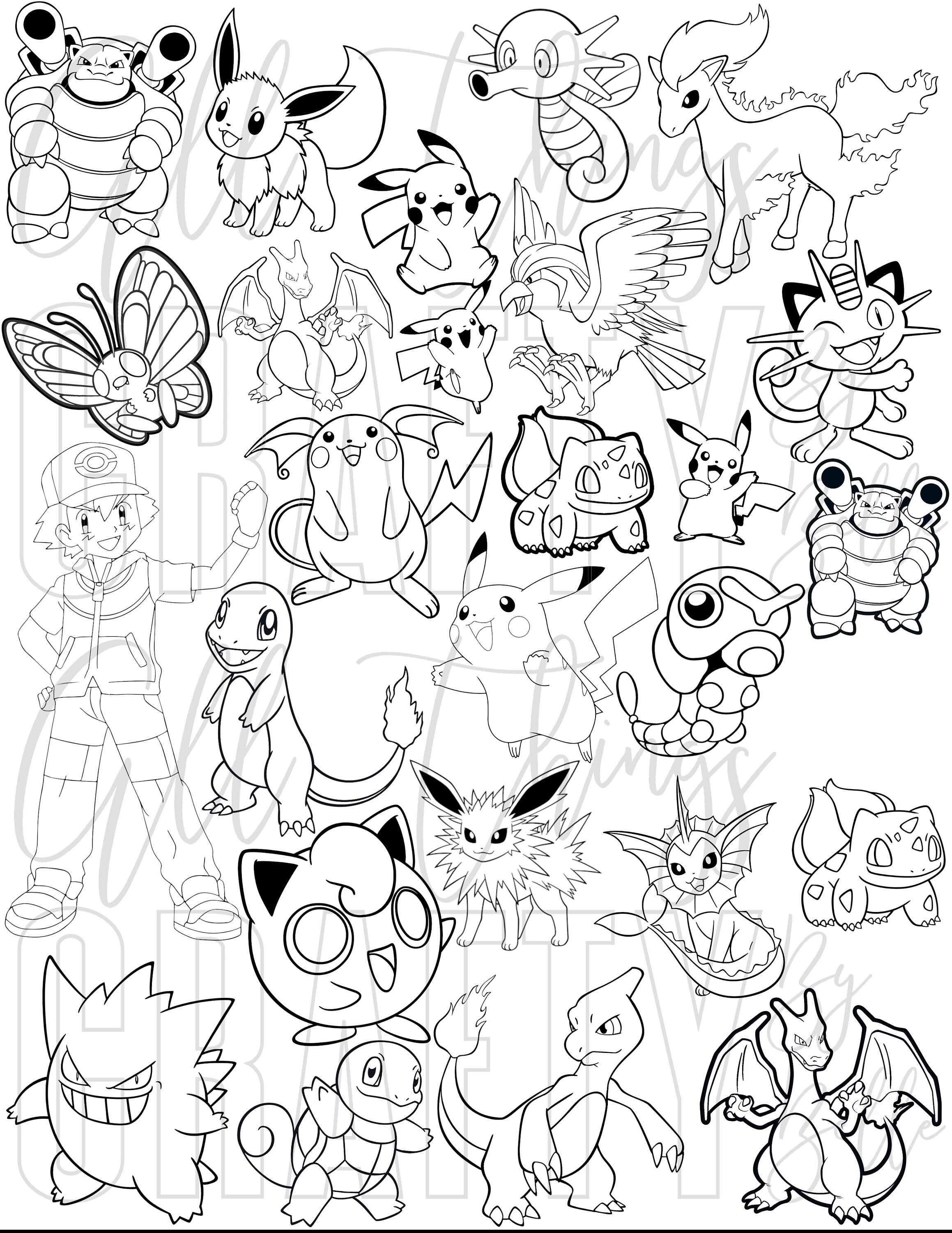 171+ Mega Pokemon Coloring Pages Printable 167