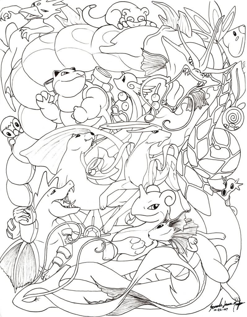 171+ Mega Pokemon Coloring Pages Printable 23