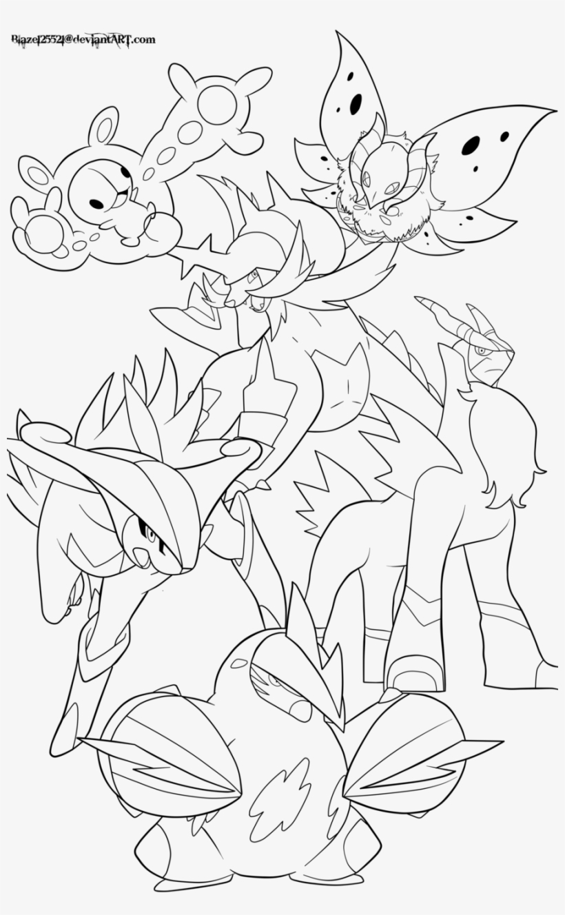 171+ Mega Pokemon Coloring Pages Printable 62