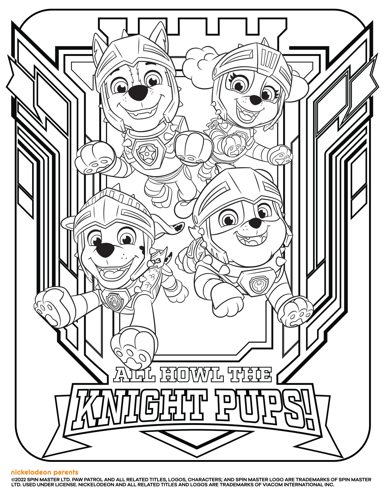 171 Mighty Pups Movie Coloring Pages Printable 12