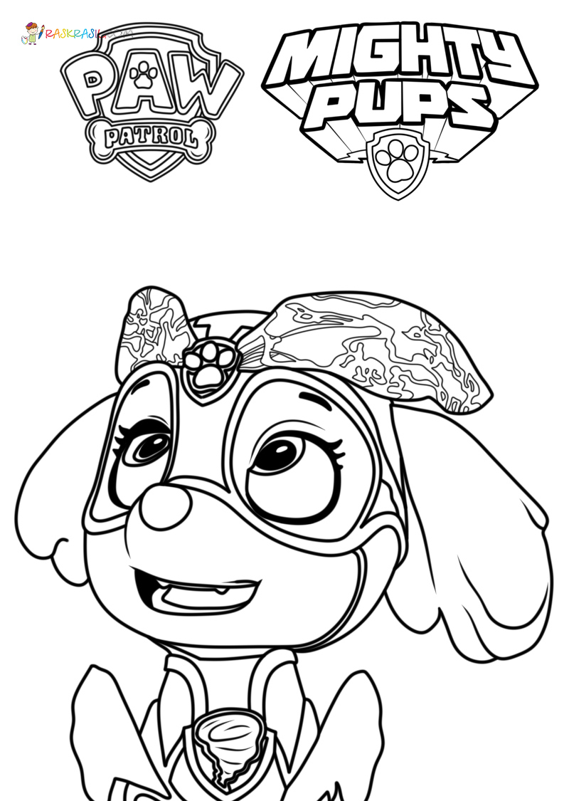 171 Mighty Pups Movie Coloring Pages Printable 18