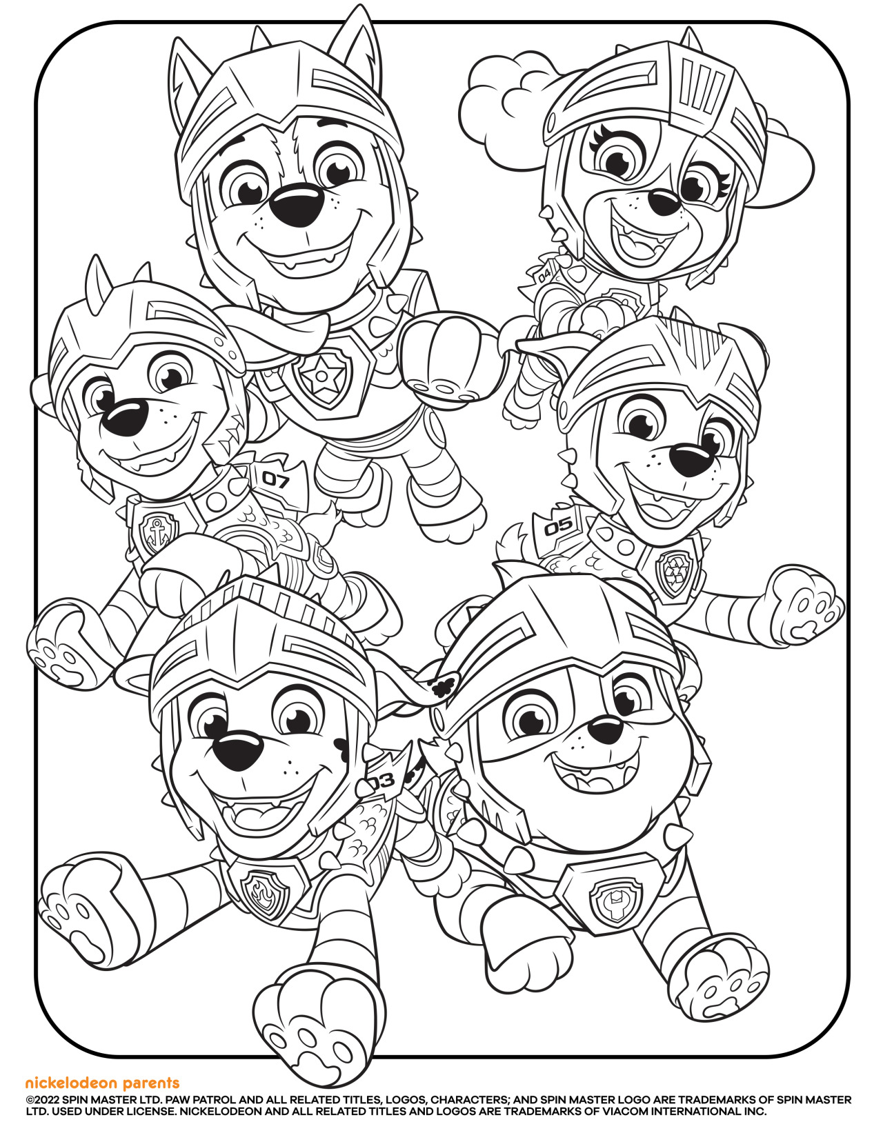 171 Mighty Pups Movie Coloring Pages Printable 27