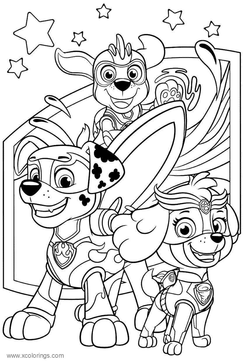 171 Mighty Pups Movie Coloring Pages Printable 30