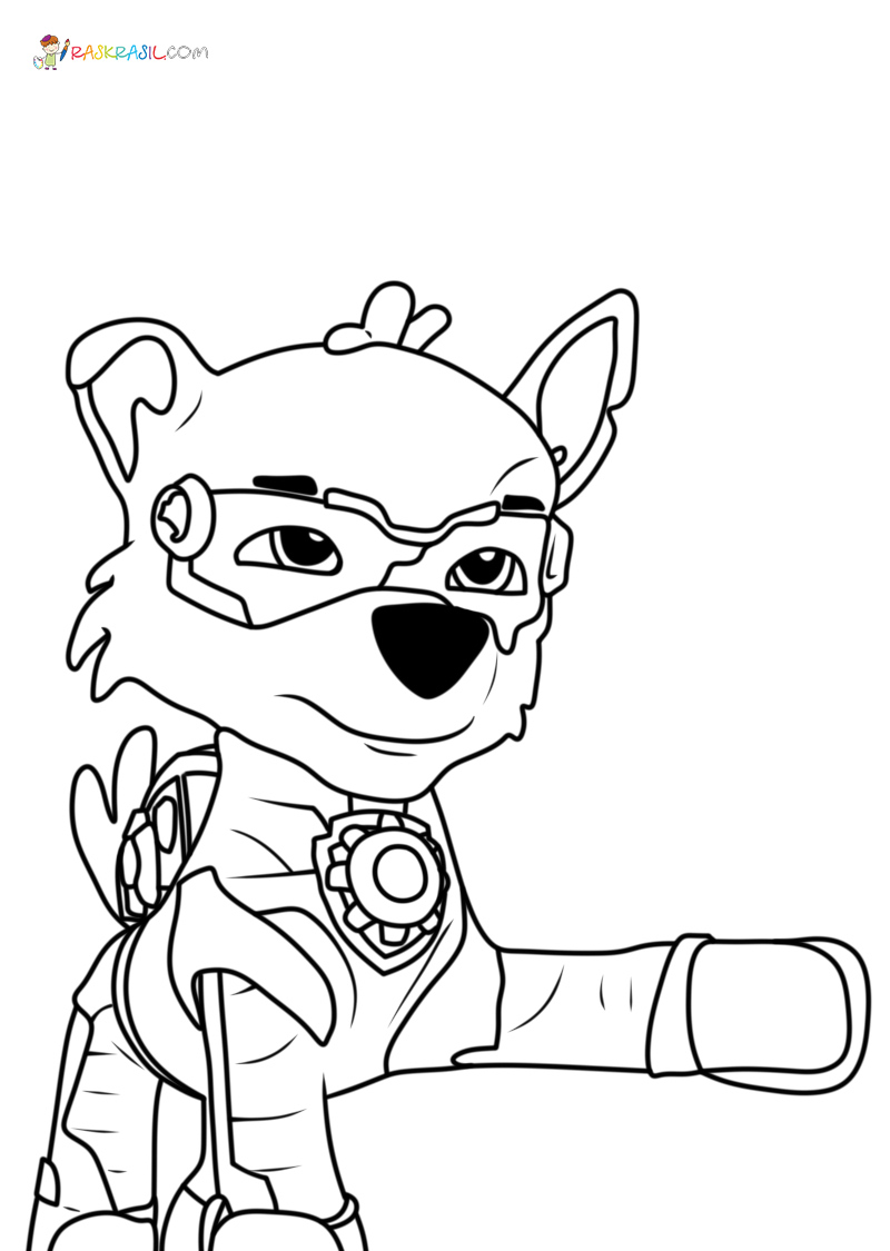 171 Mighty Pups Movie Coloring Pages Printable 40