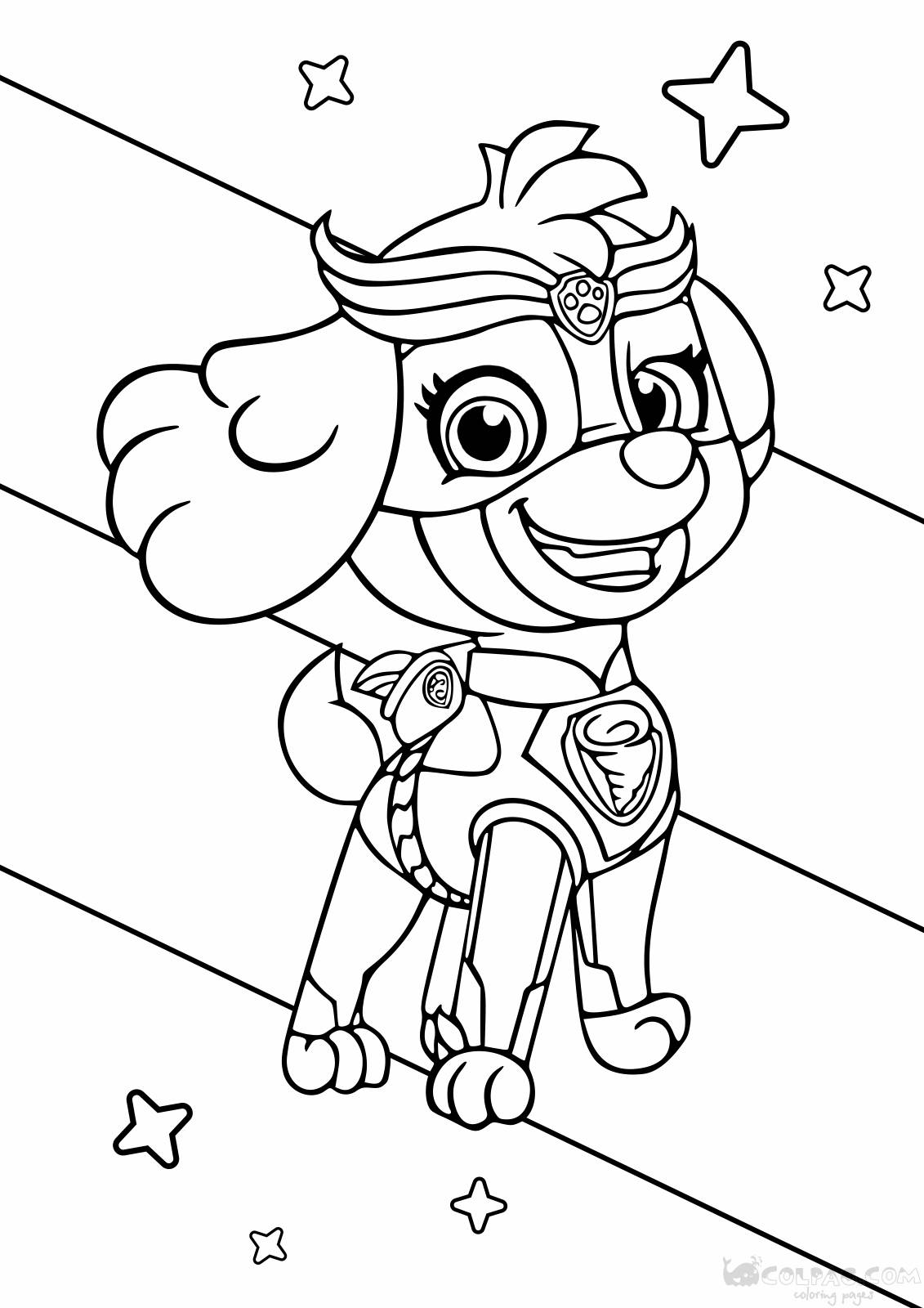 171 Mighty Pups Movie Coloring Pages Printable 43