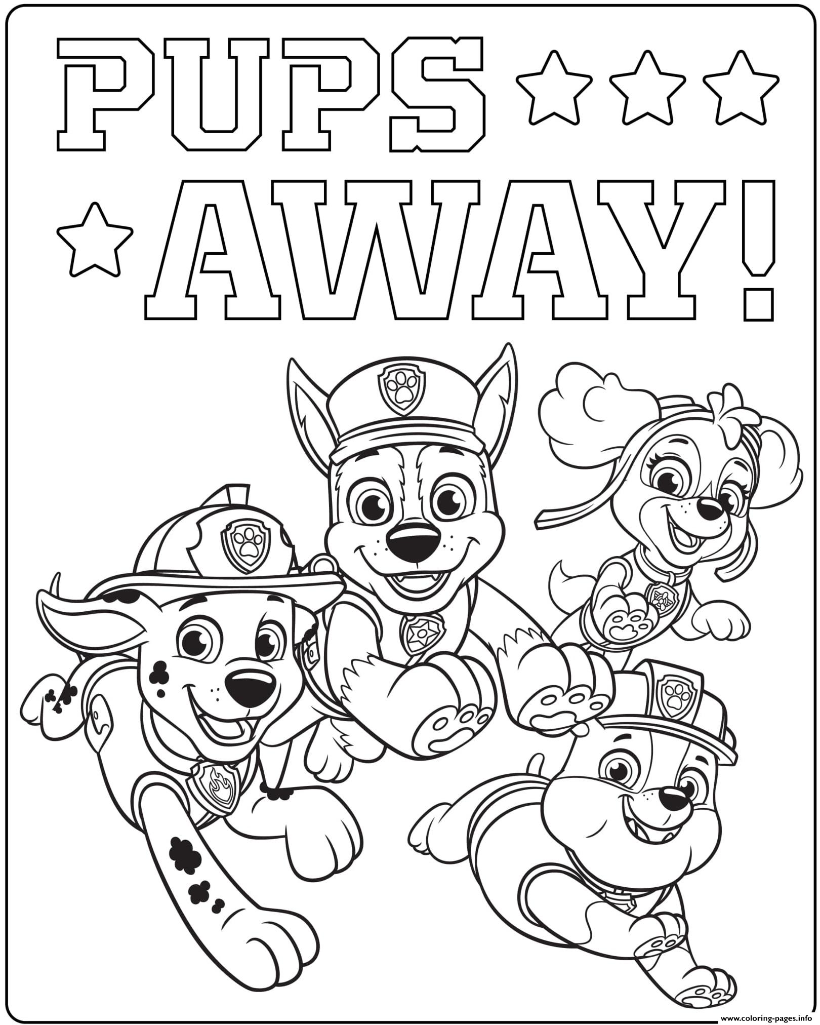 171 Mighty Pups Movie Coloring Pages Printable 75