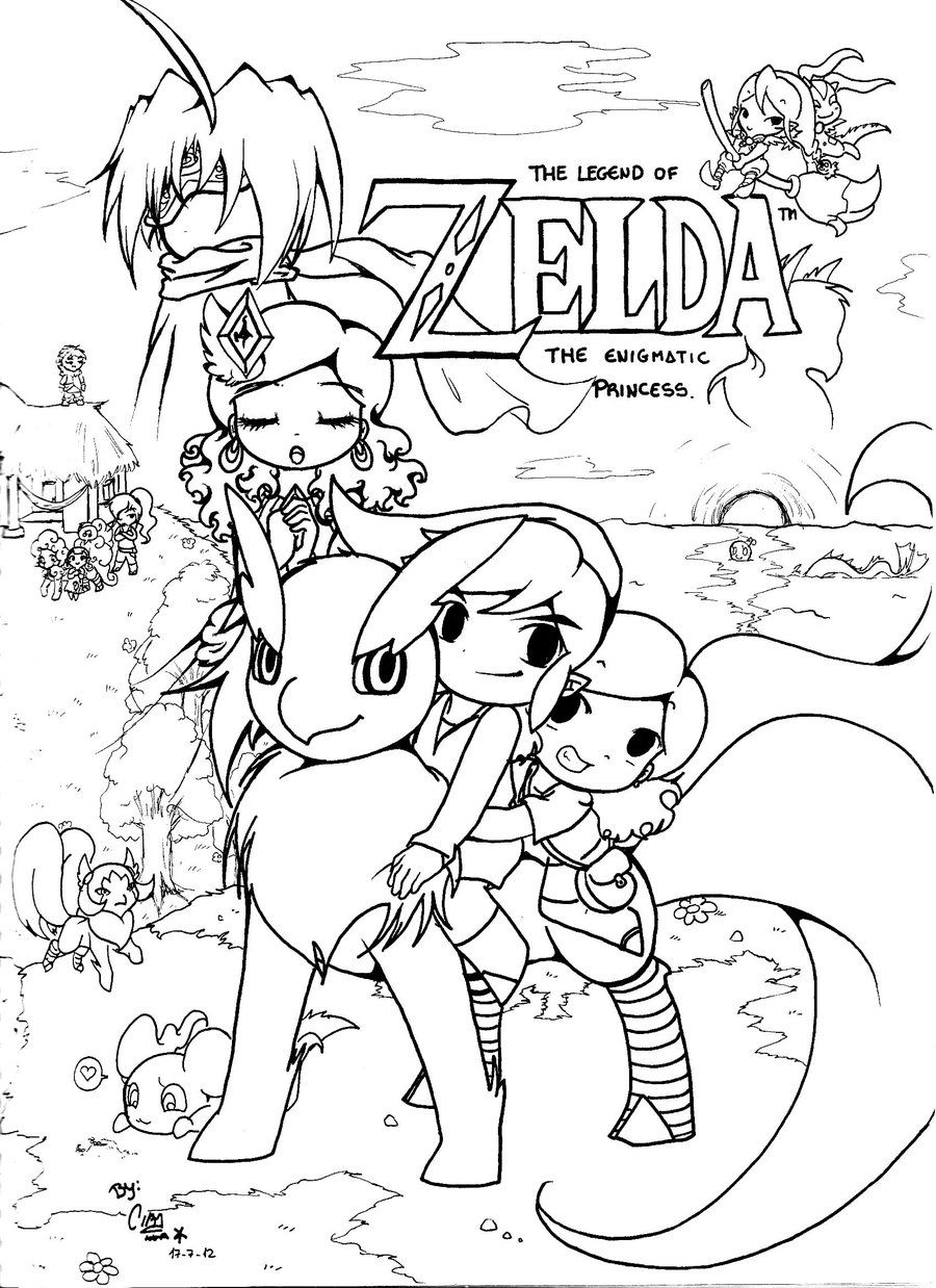 180+ Zelda Color Page Ideas 101