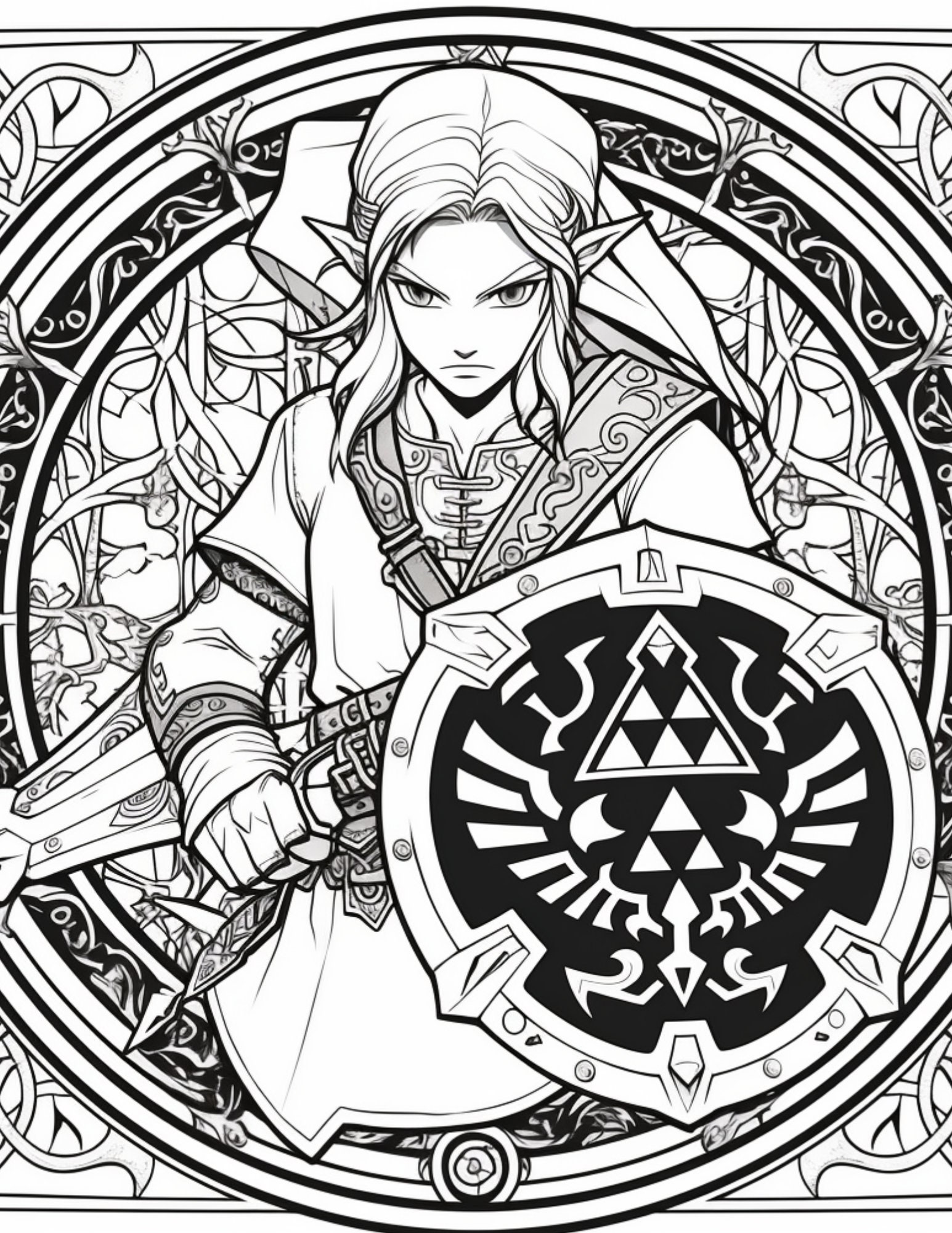 180+ Zelda Color Page Ideas 17