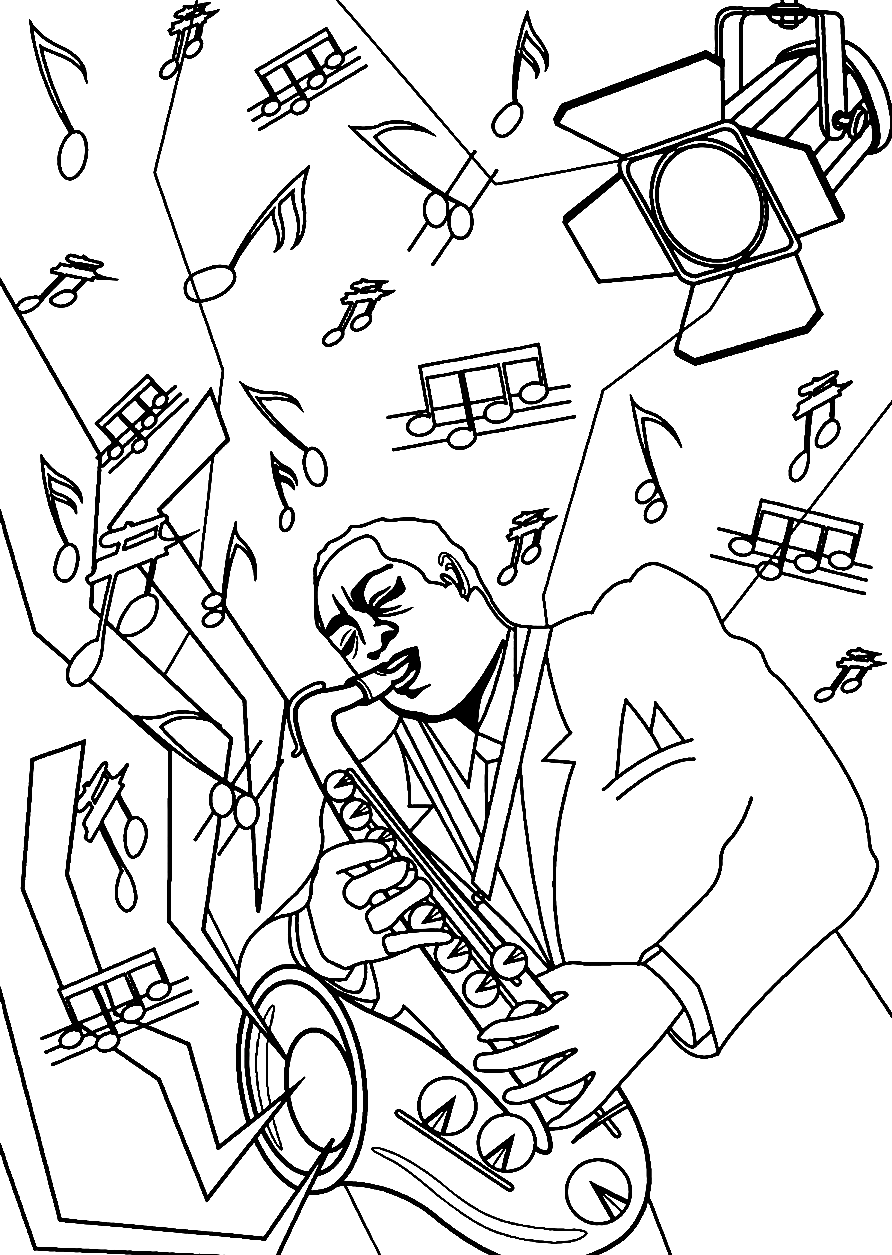 195 Trombone Coloring Pages Printable 115