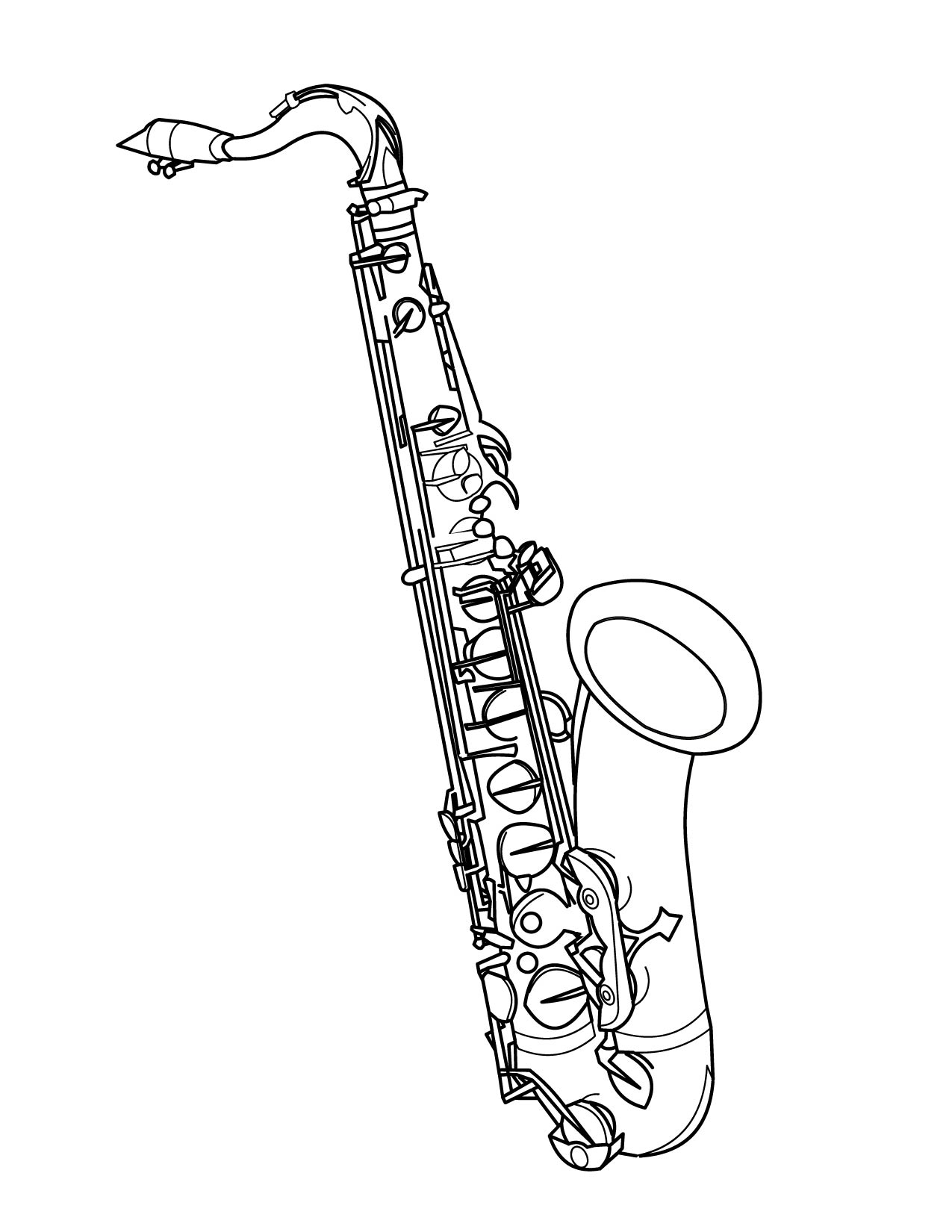 195 Trombone Coloring Pages Printable 131