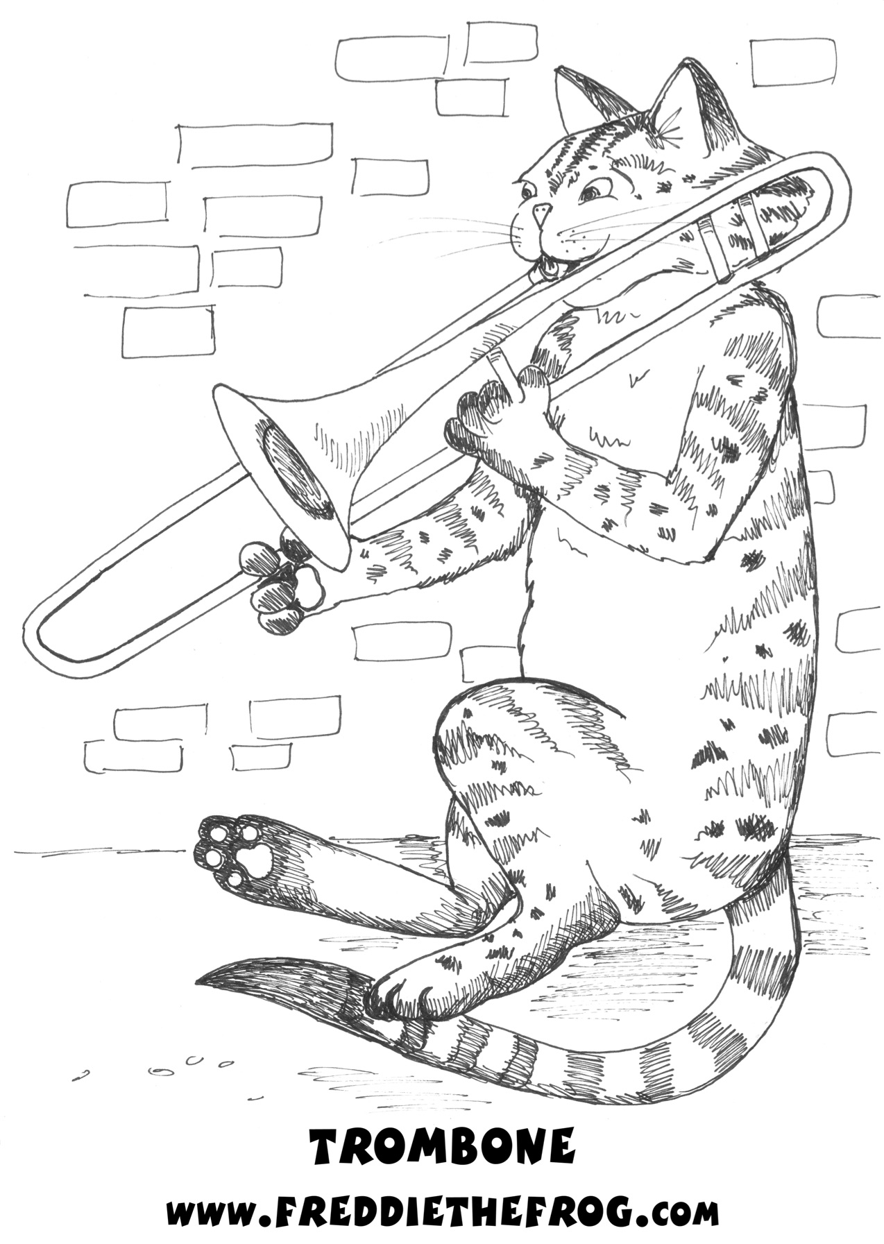 195 Trombone Coloring Pages Printable 26