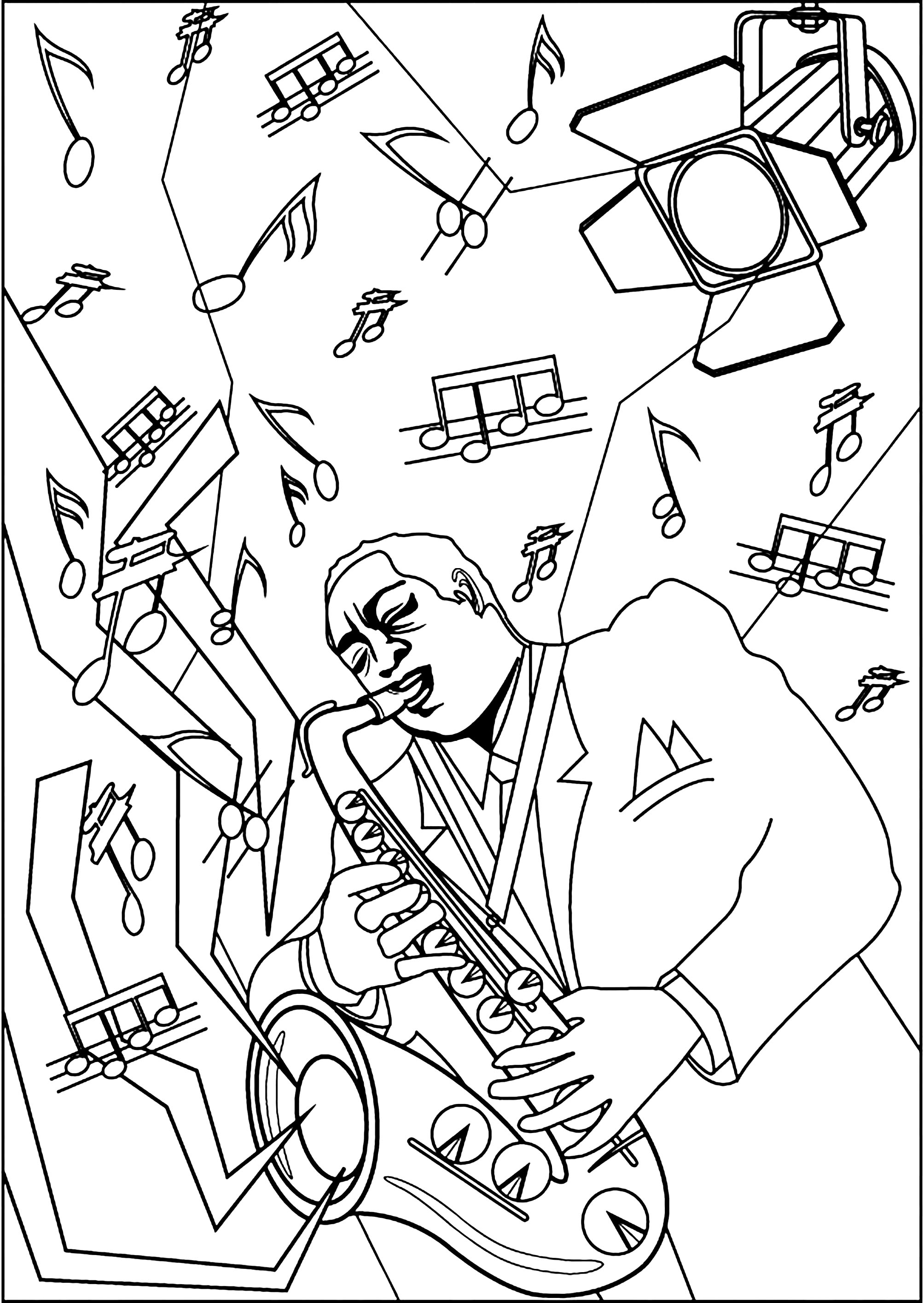 195 Trombone Coloring Pages Printable 35