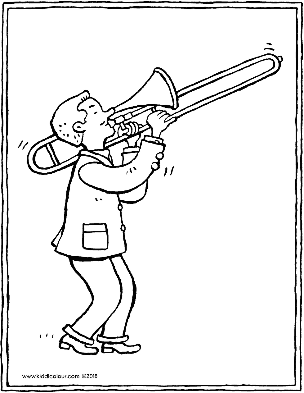 195 Trombone Coloring Pages Printable 4