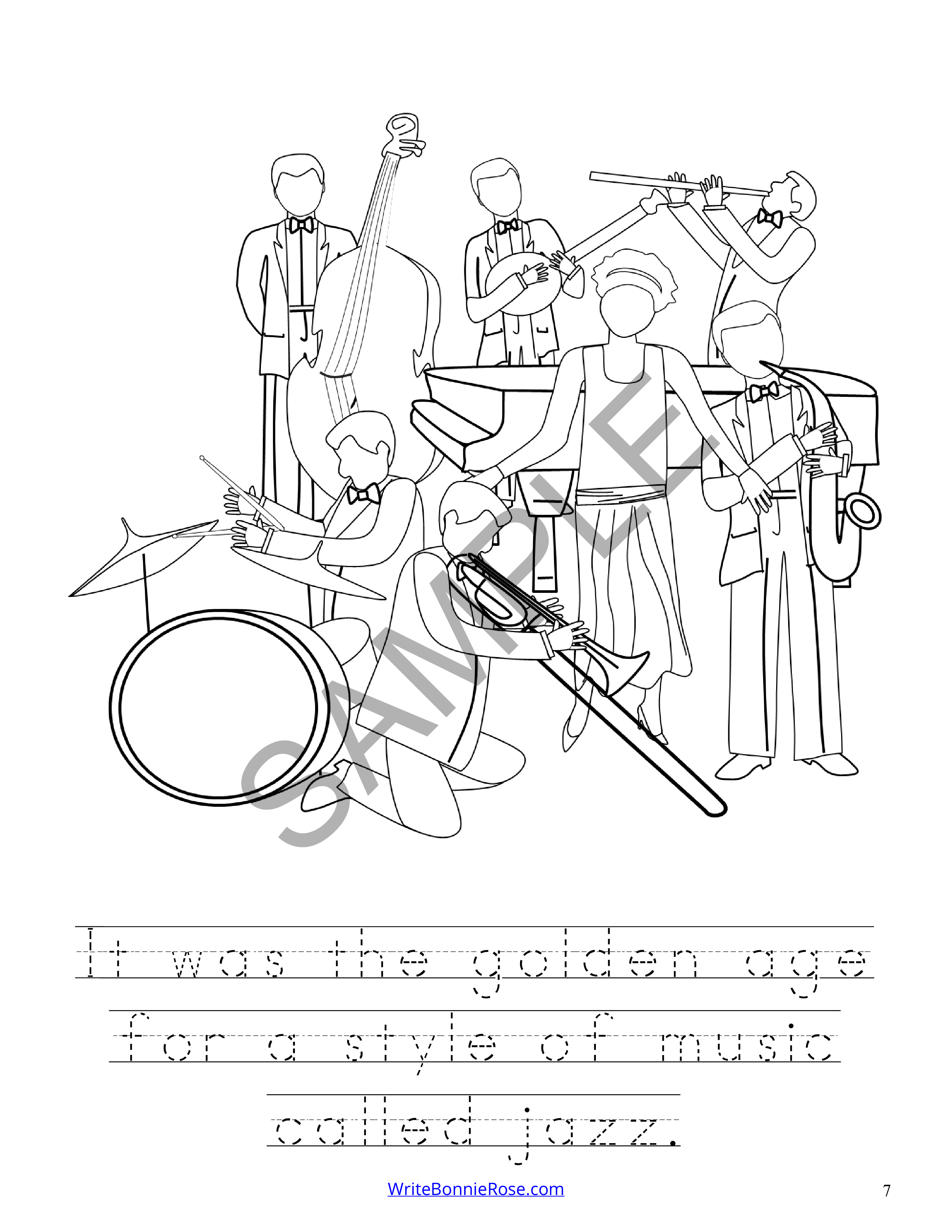 195 Trombone Coloring Pages Printable 98