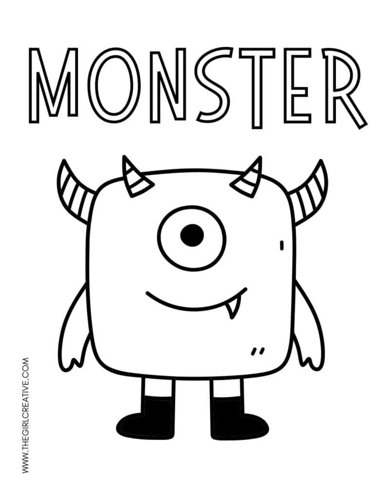 199+ Monster Coloring Page Ideas: Fun and Scary Monsters 100