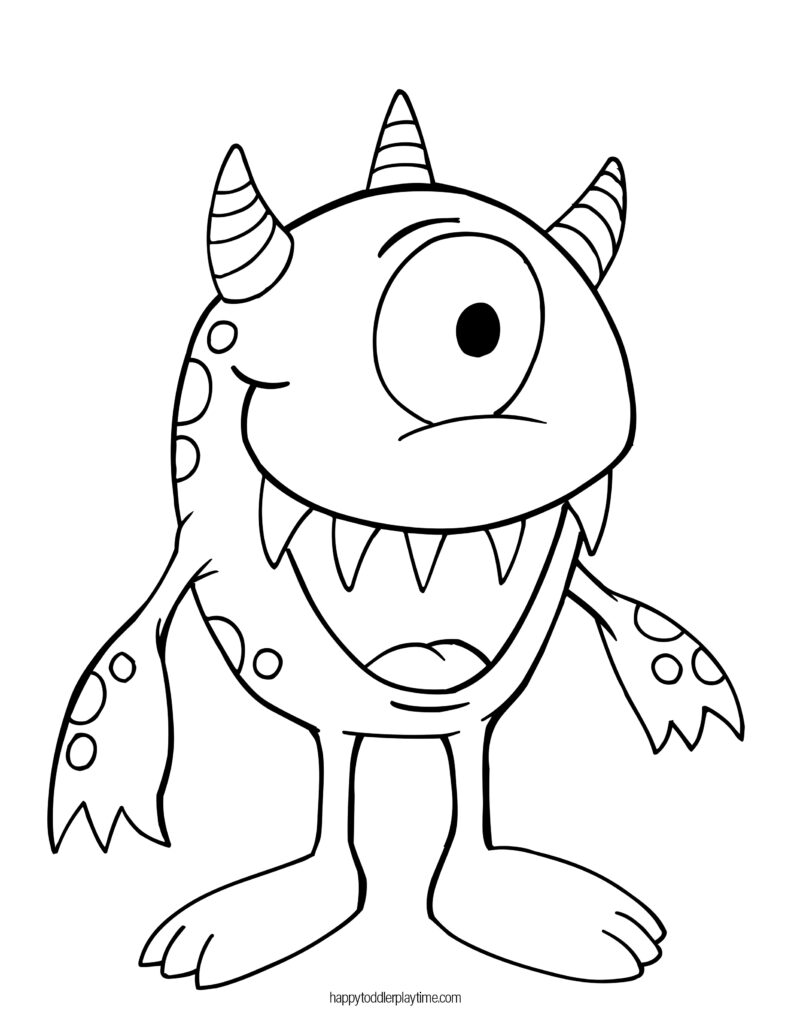 199+ Monster Coloring Page Ideas: Fun and Scary Monsters 105