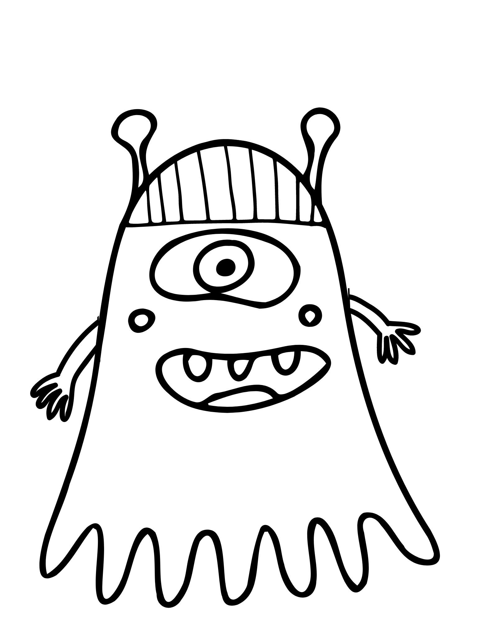 199+ Monster Coloring Page Ideas: Fun and Scary Monsters 112