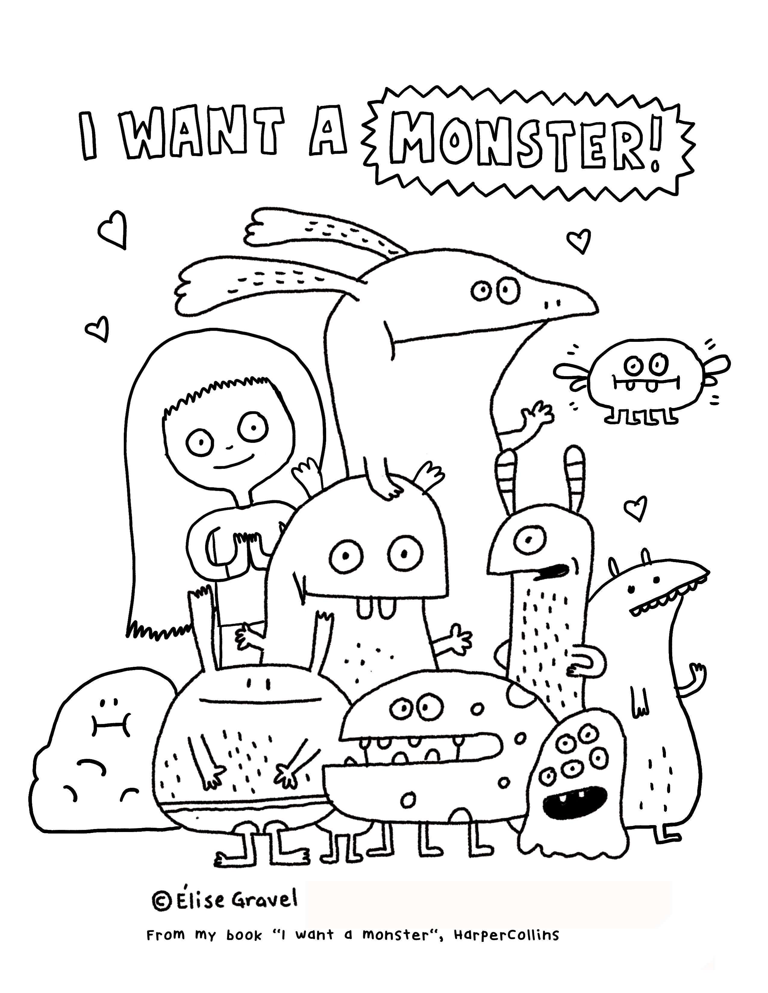 199+ Monster Coloring Page Ideas: Fun and Scary Monsters 115