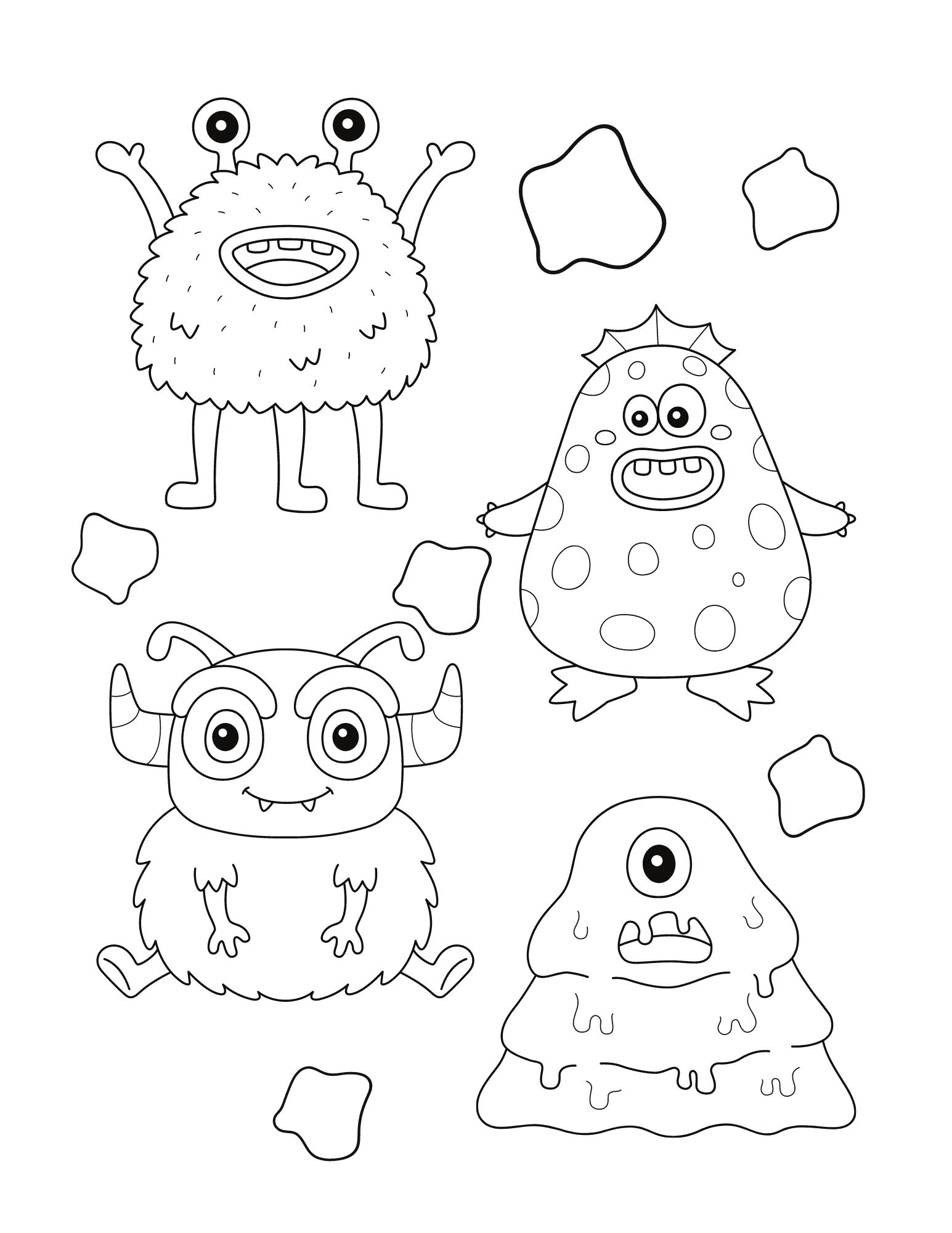 199+ Monster Coloring Page Ideas: Fun and Scary Monsters 123