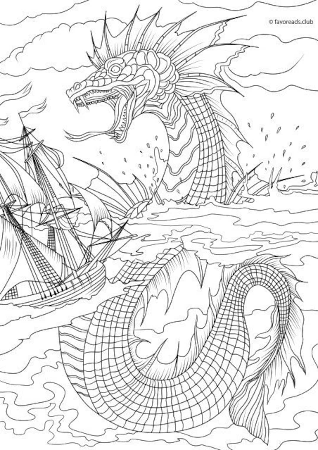 199+ Monster Coloring Page Ideas: Fun and Scary Monsters 132