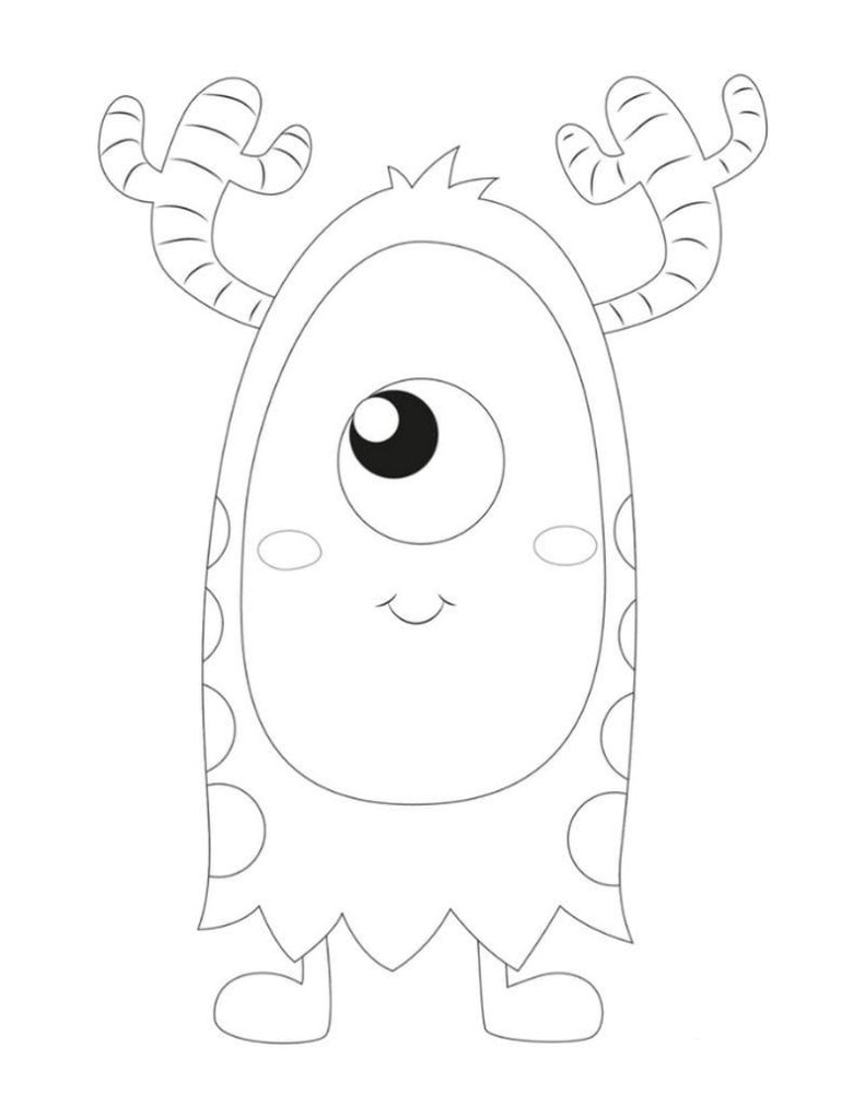 199+ Monster Coloring Page Ideas: Fun and Scary Monsters 139