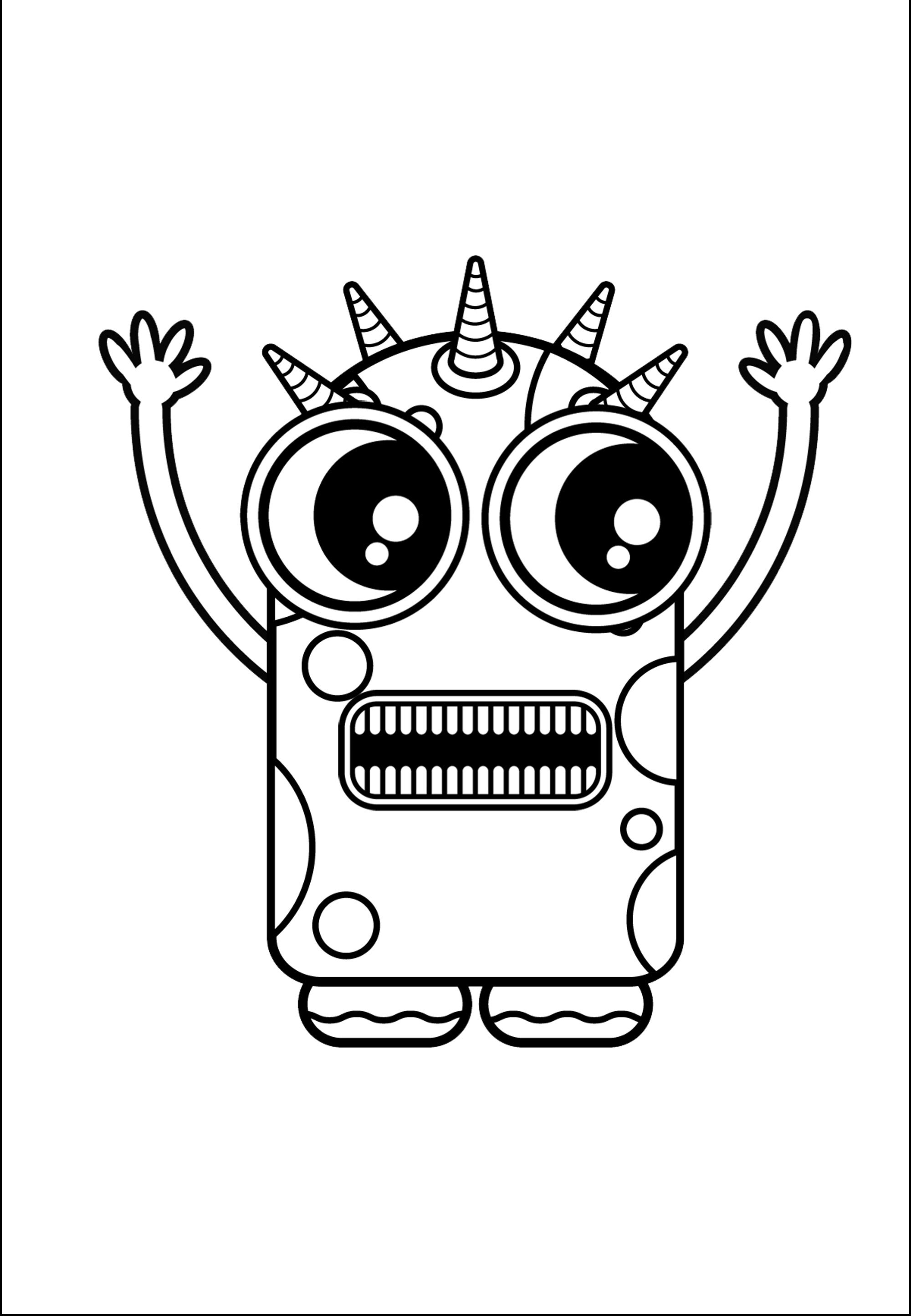 199+ Monster Coloring Page Ideas: Fun and Scary Monsters 149